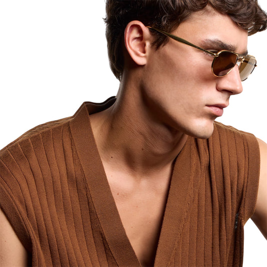Bottega Veneta - Fin Aviator Sunglasses