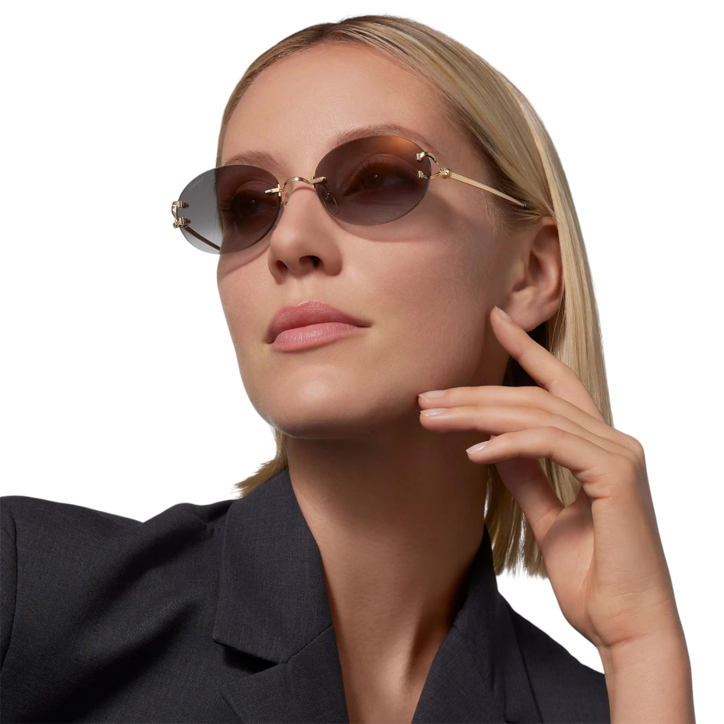 Cartier - Classic C de Cartier Rimless Sunglasses