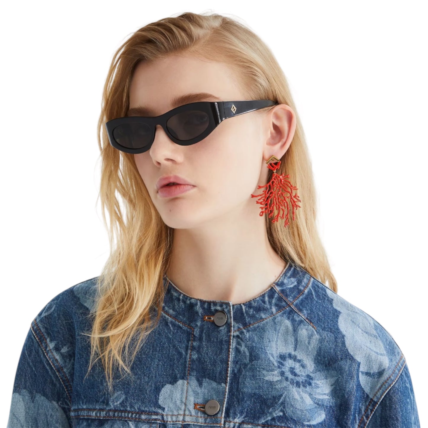 Fendi – FF Diamonds Oval Sunglasses