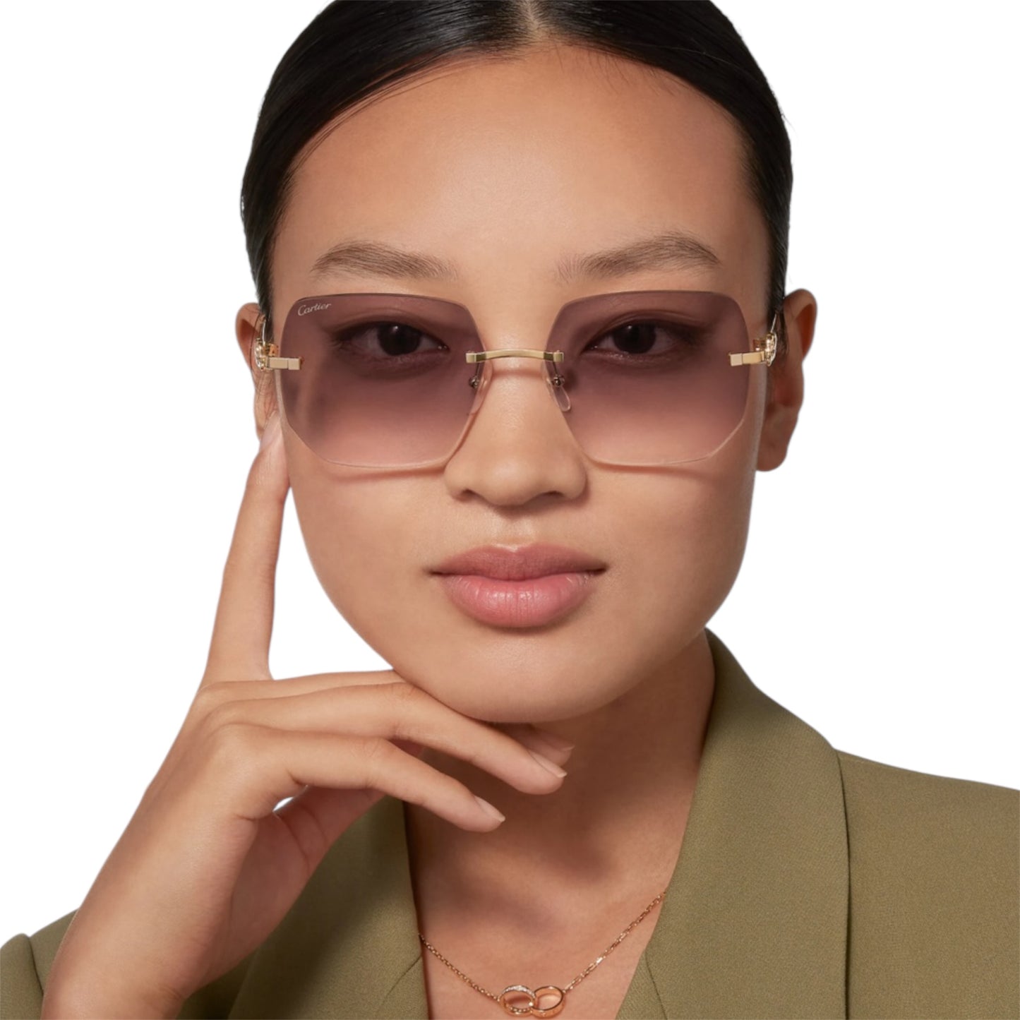 Cartier - Panthère Rimless Square Sunglasses