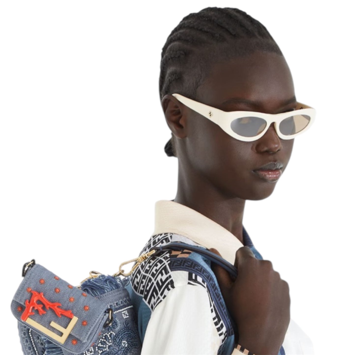 Fendi – FF Diamonds Oval Sunglasses