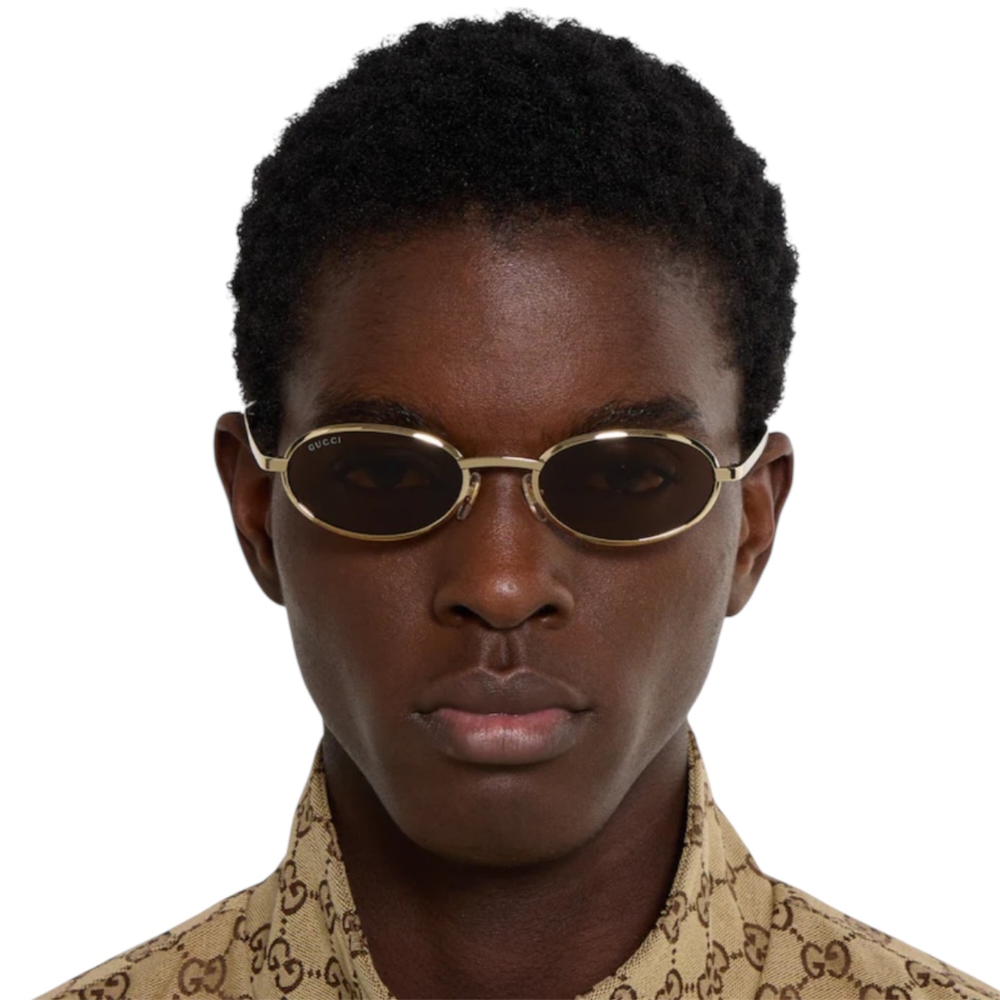 Gucci - Oval Frame Sunglasses