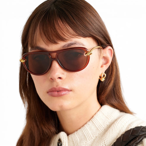 Bottega Veneta - Knot Aviator Sunglasses BV1418S