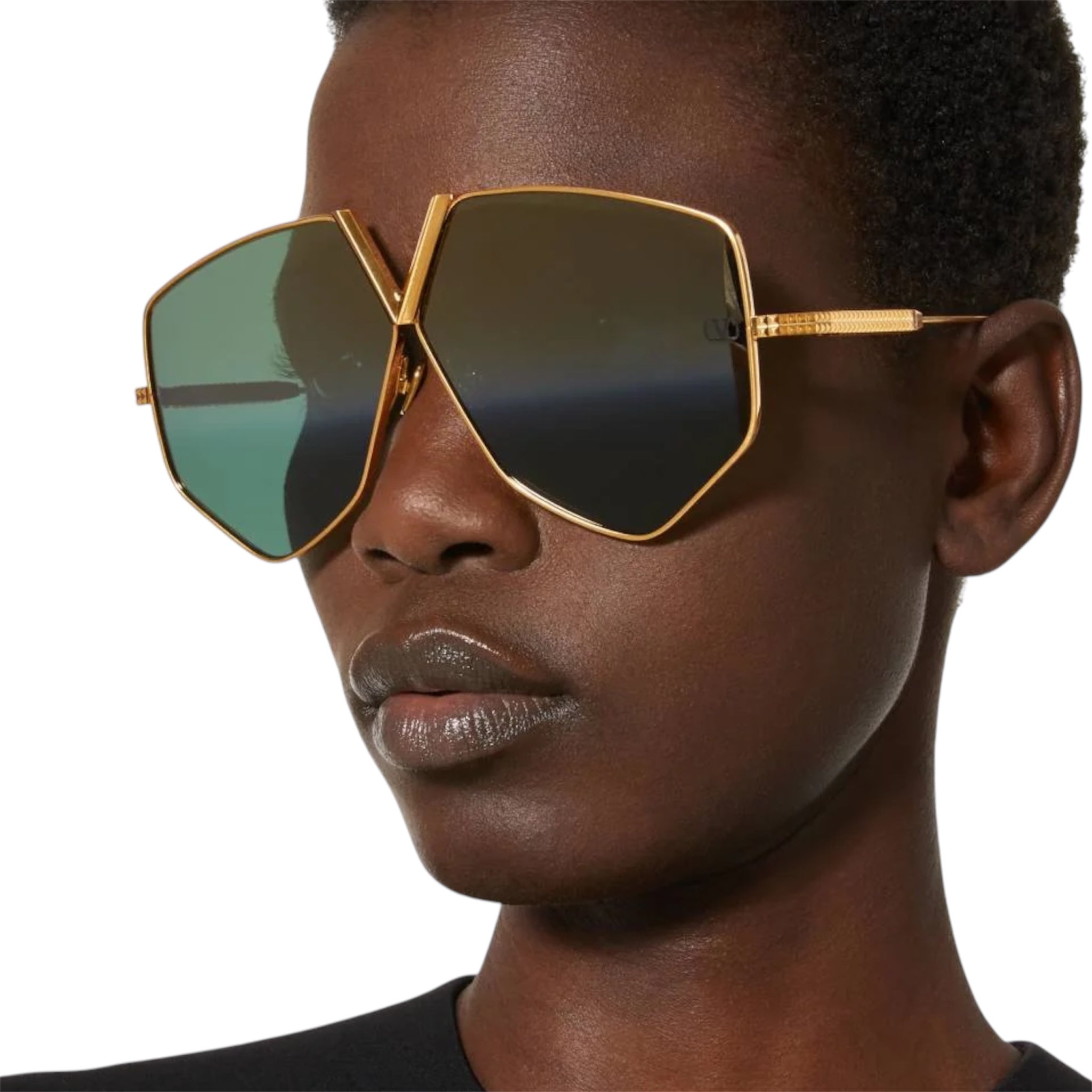 Valentino V- Hexagon Sunglasses