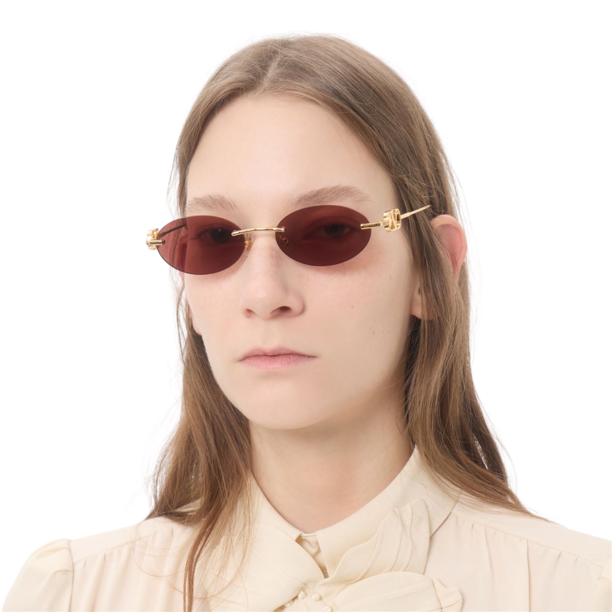 Valentino - Geometric Metal Sunglasses