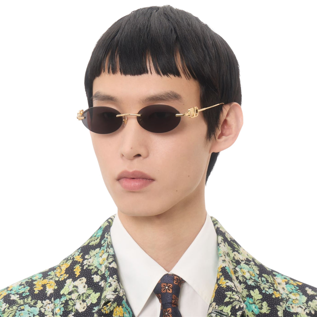 Valentino - Geometric Metal Sunglasses