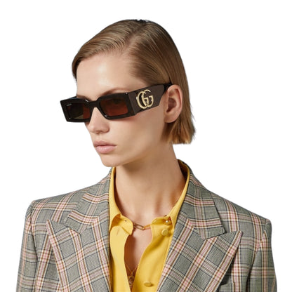 Gucci Rectangular Frame Sunglasses GG1425S