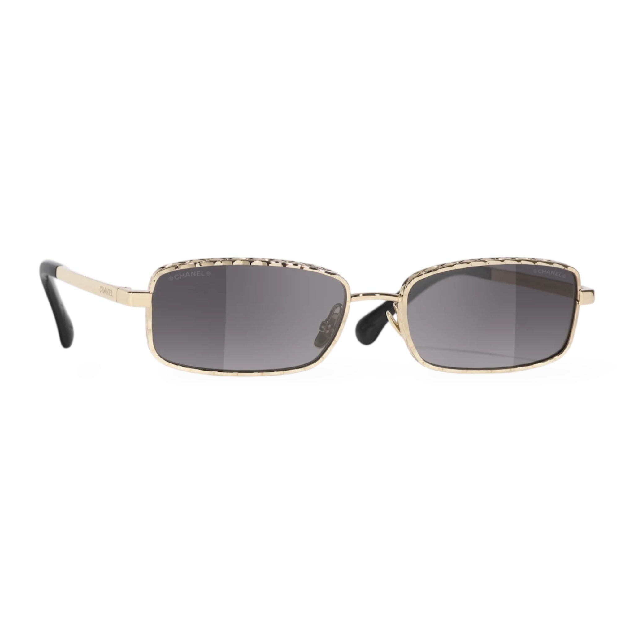 Chanel - Rectangle Metal Sunglasses