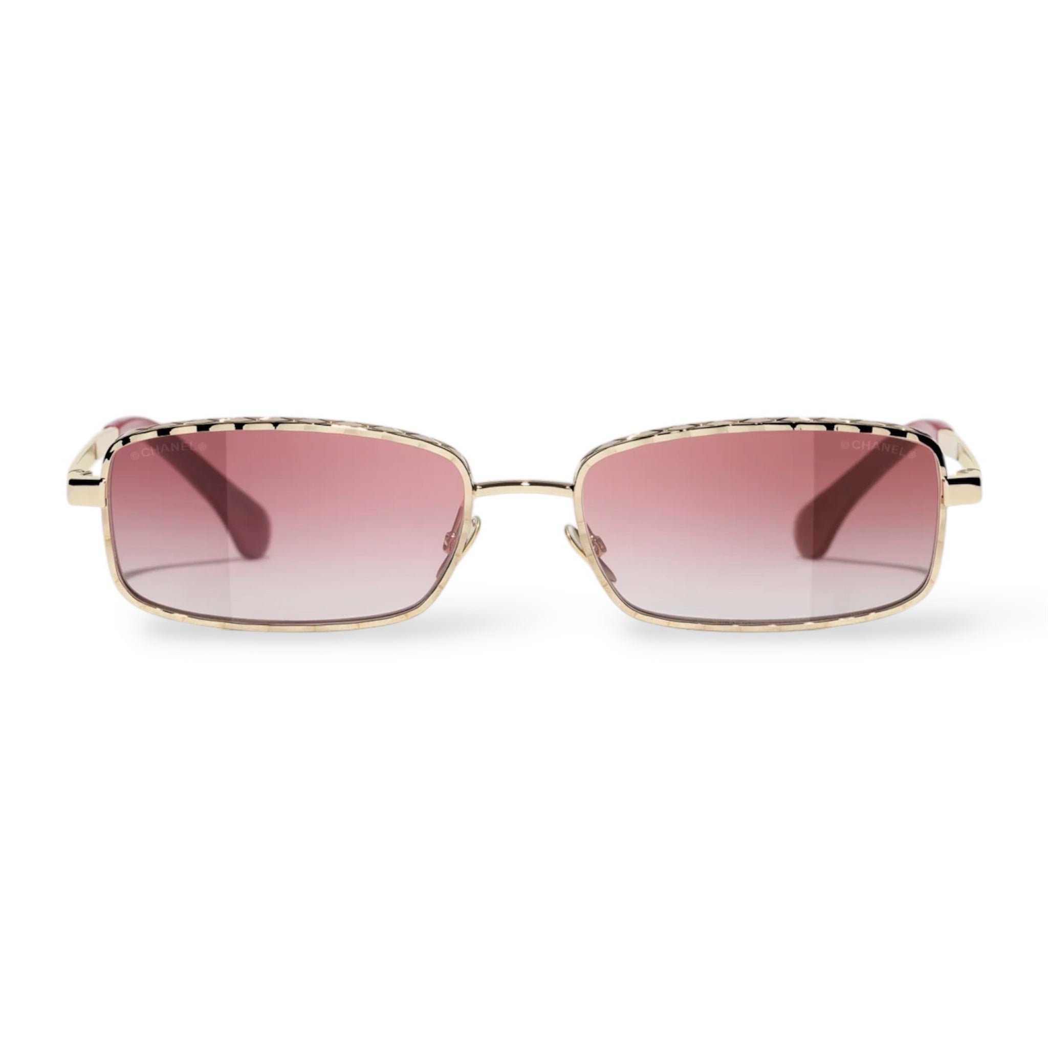 Chanel - Rectangle Metal Sunglasses