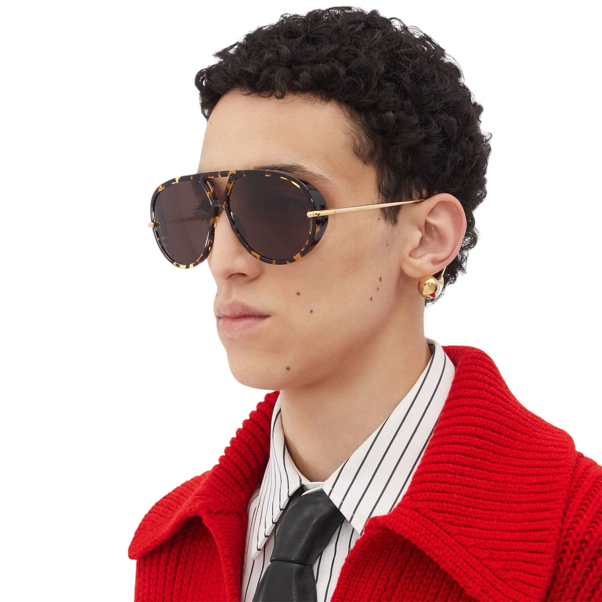 Bottega Veneta Drop Aviator Sunglasses