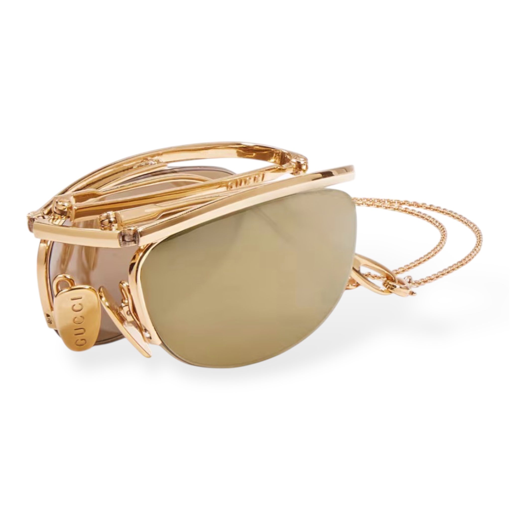 Gucci – Foldable Oval Sunglasses