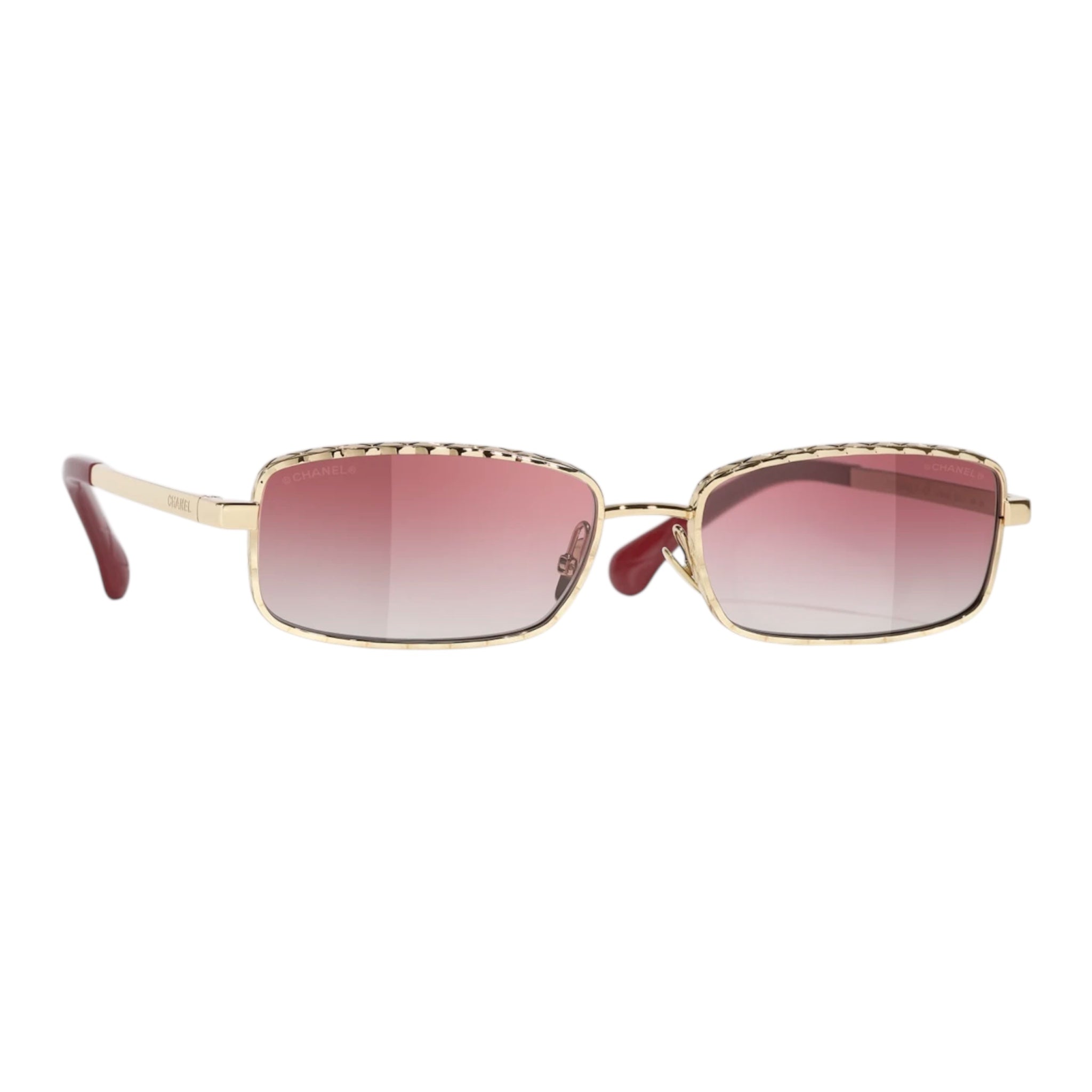 Chanel - Rectangle Metal Sunglasses