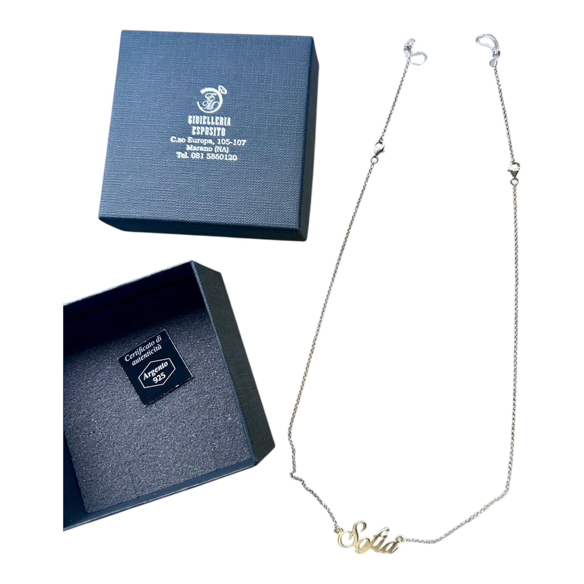 Personalized 925 Silver Sunglasses Chain & Necklace - Gold or Silver