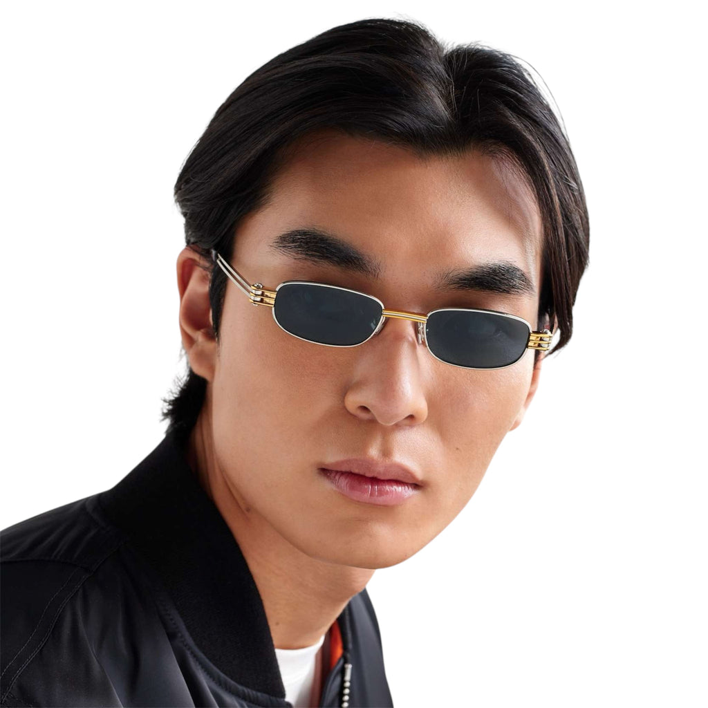 Bottega Veneta – Rectangle Metal Sunglasses BV1381S