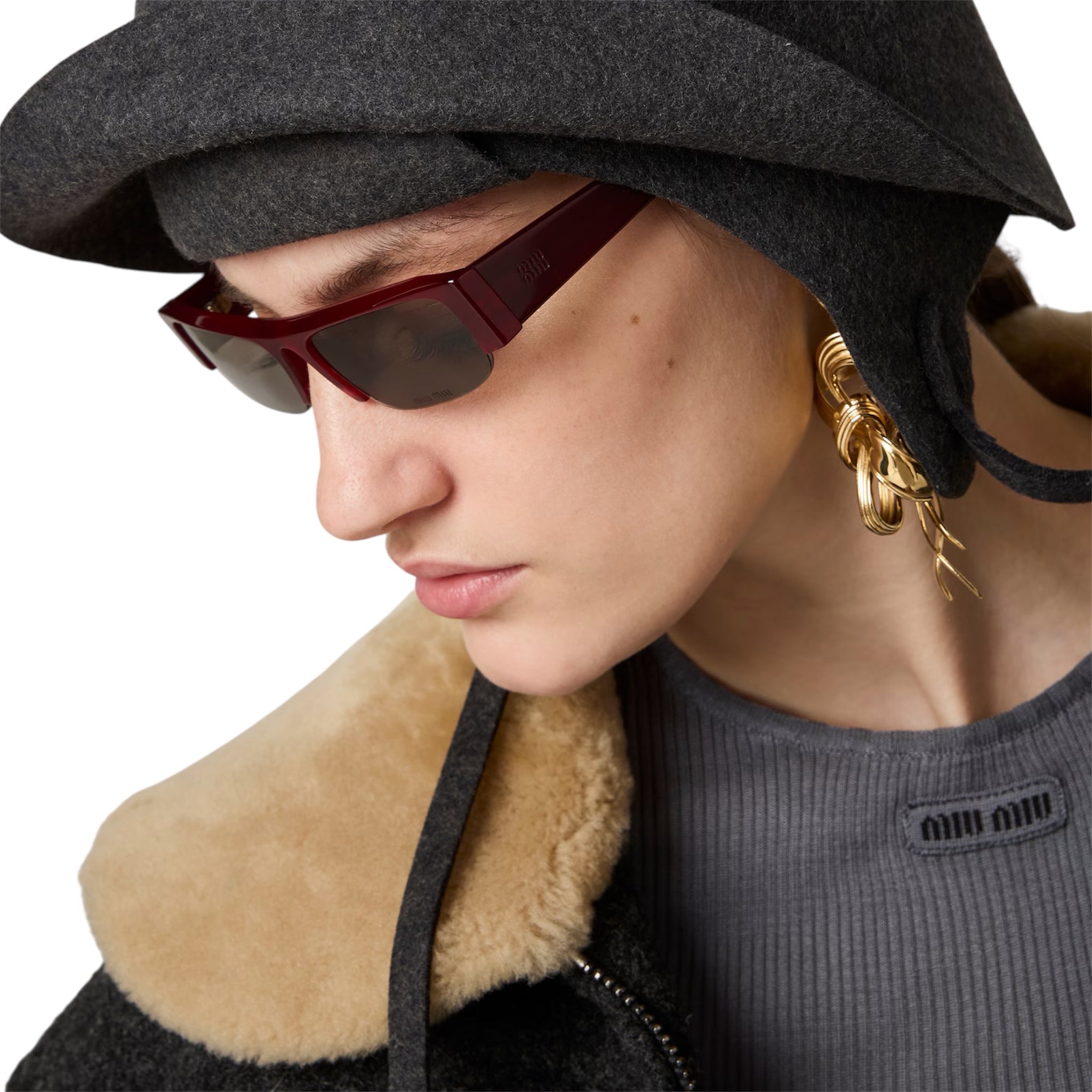 Miu Miu – Vedette Rectangular Sunglasses