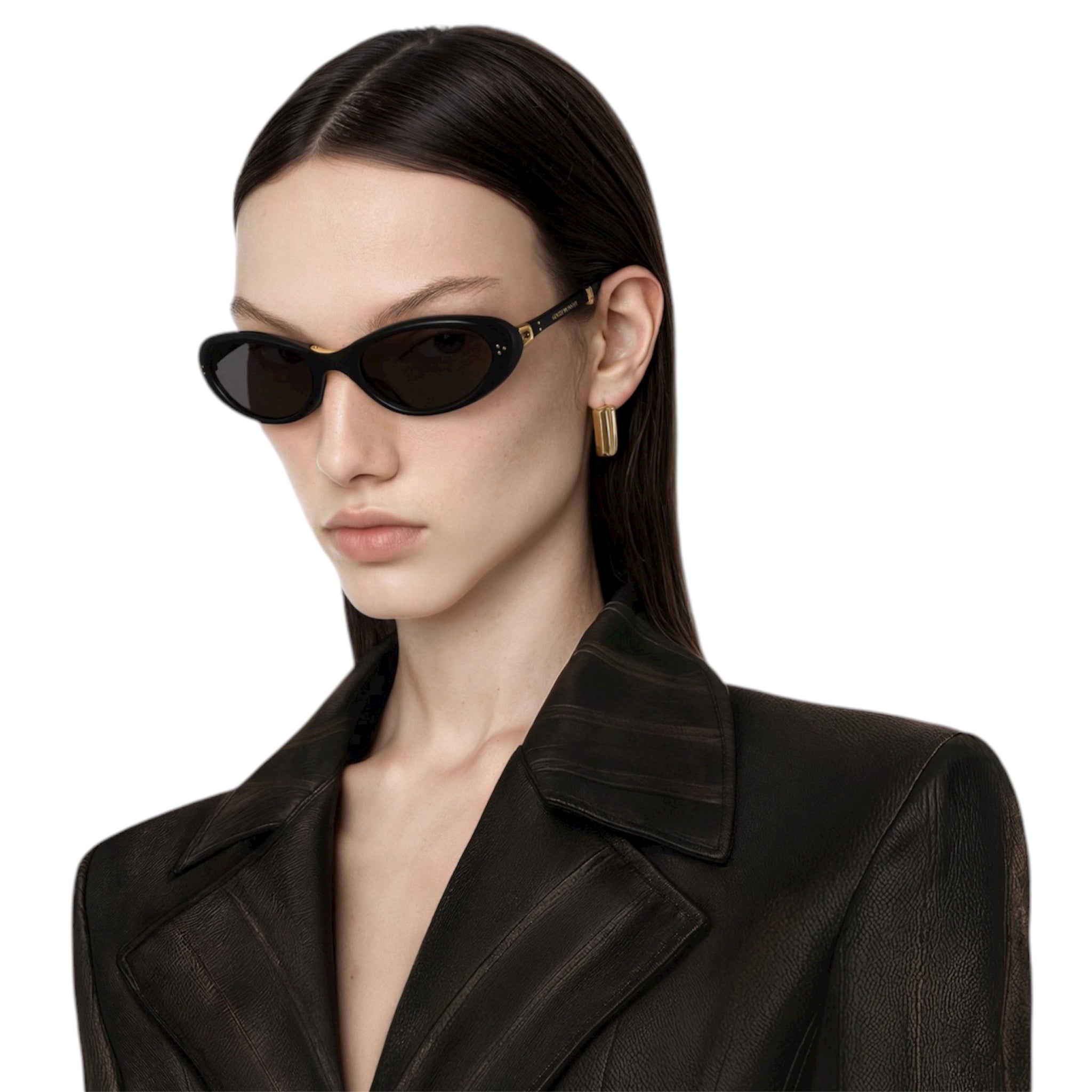 ご*ん様 GENTLE MONSTER Lolang 01 Gentle Monster Lolang 01 Oval Sunglasses Black Frame & Lens
