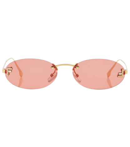 Fendi First Crystal Oval Sunglasses