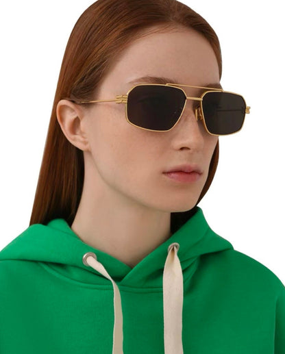 Bottega Veneta Square Aviator Optical