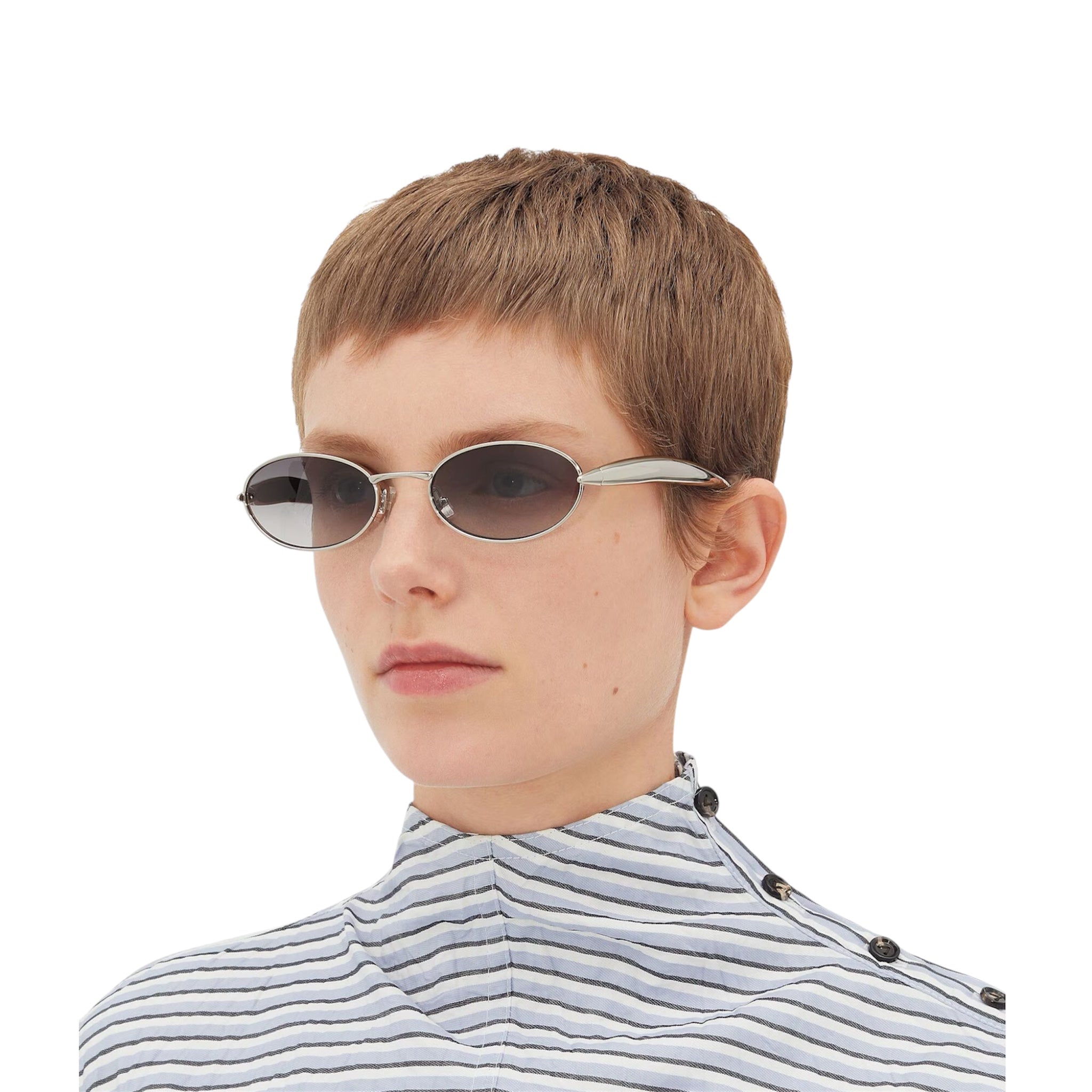 Bottega Veneta Sardine Oval Sunglasses
