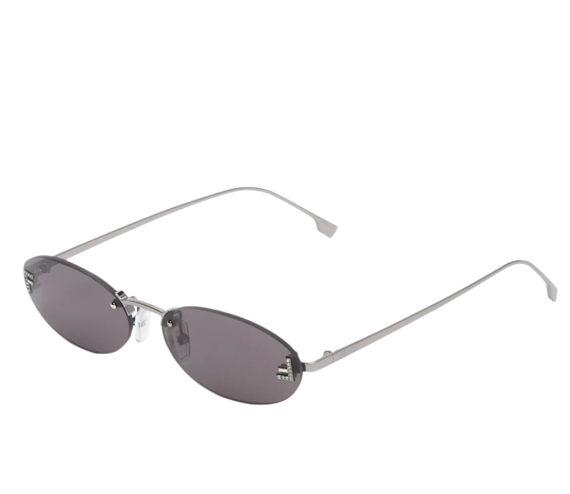 Fendi First Crystal Oval Sunglasses