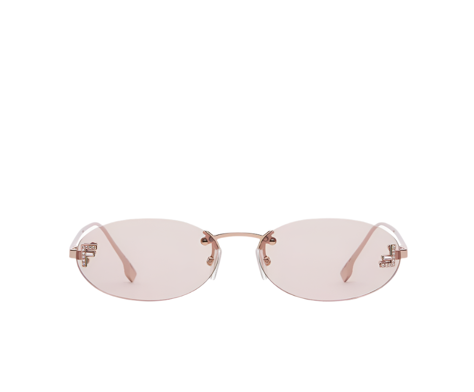 Fendi First Crystal Oval Sunglasses