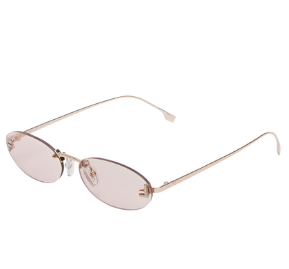 Fendi First Crystal Oval Sunglasses