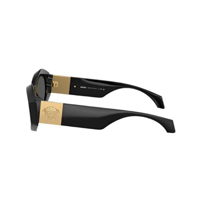 Versace Geometric Medusa Plaque Sunglasses